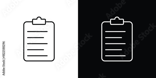 Clipboard icons pack set, ready to use vector