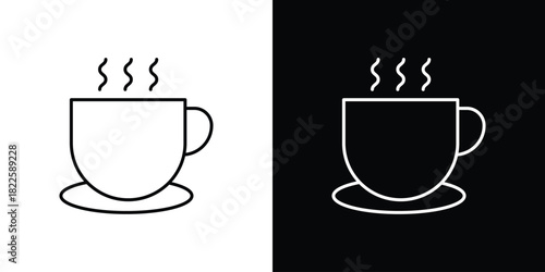 Coffee icons pack set, ready to use vector