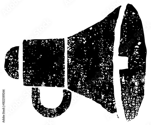 Megaphone Announces News in a Public Forum