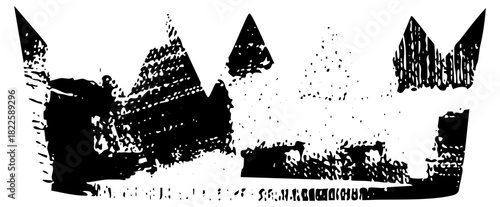 Crown Illustrates in Abstract Design