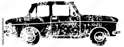 Vintage Pickup Truck Illustrates Retro Style in Automotive Design