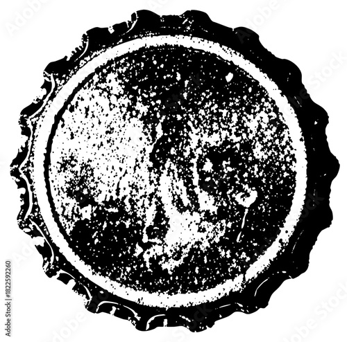 seal authenticates document in vintage style