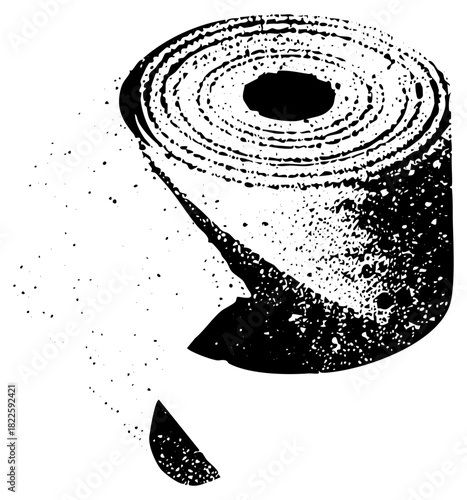 Toilet paper unravels in texture