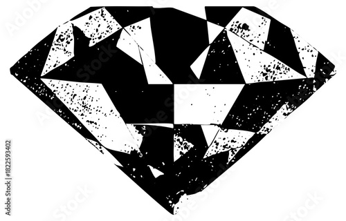 Diamond sparkles dramatically in a jewelry display