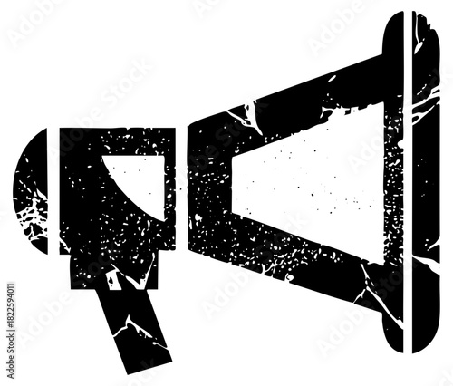 Megaphone Announces News in a Public Forum