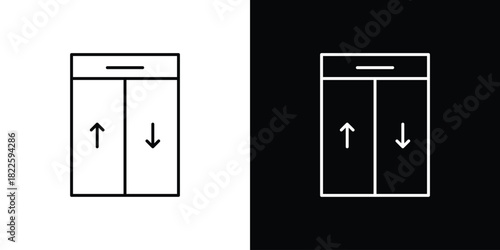 Elevator icons pack set, ready to use vector