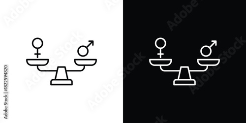 Equality icons pack set, ready to use vector