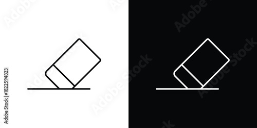 Eraser icons pack set, ready to use vector