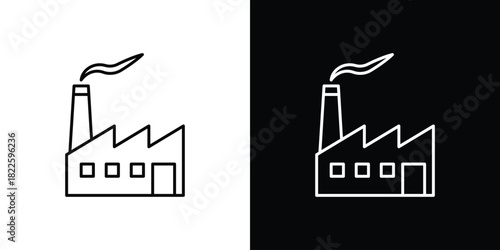 Factory icons pack set, ready to use vector