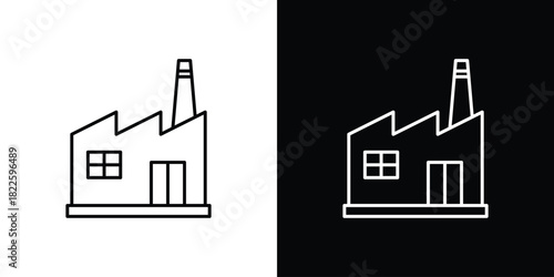 Factory icons pack set, ready to use vector