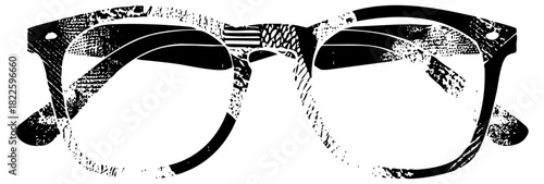 Eyeglasses display texture in a minimalist composition