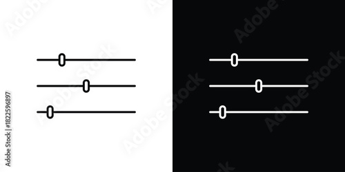 Filter Control icons pack set, ready to use vector