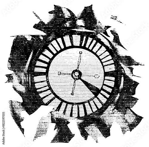 Alarm clock rings loudly in morning routine