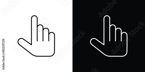 Finger icons pack set, ready to use vector