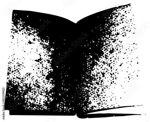 Open Book Texture in a Minimalist Composition