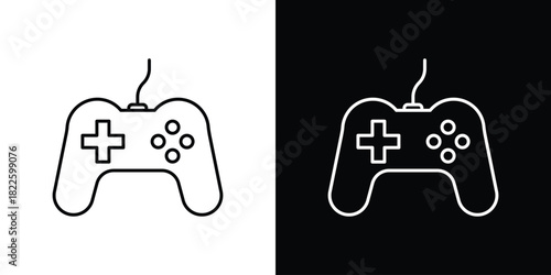 Gaming controller icons pack set, ready to use vector