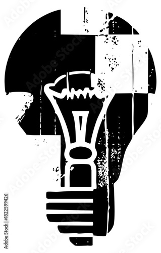 Chess piece strategizes competition in abstract game