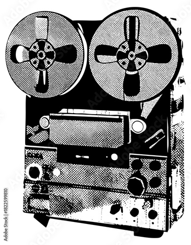 Reel to Reel Player Illustrates Vintage Technology