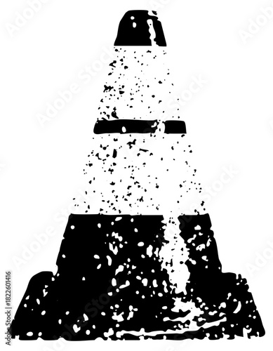 Lighthouse stands prominently on rocky