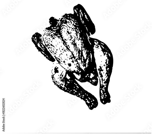 Roasted Chicken Presents Culinary Detail in a Kitchen