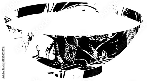 Welding mask protects worker at industrial site