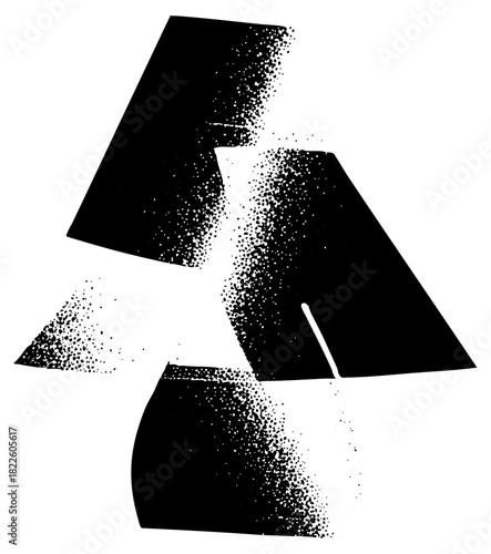 Geometric shapes intersect in abstraction