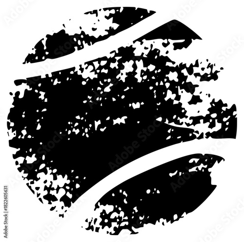 Brush strokes reveal texture in abstract design