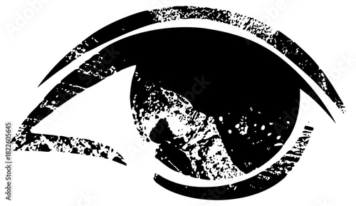 Eye Observes Vigilance in Abstract Composition