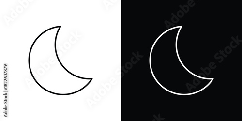 Moon icons pack set, ready to use vector