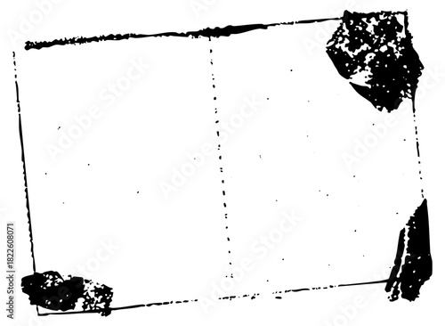 Grunge frame defines texture in abstract design