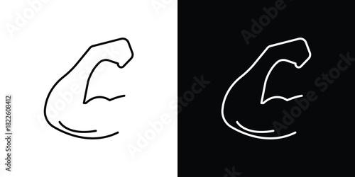 Muscle icons pack set, ready to use vector