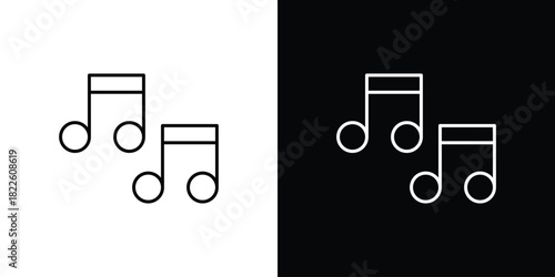 Music icons pack set, ready to use vector