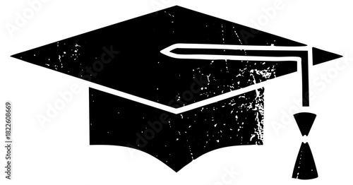 Graduation Cap Illustrates Achievement in Higher Education