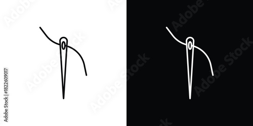 Needle icons pack set, ready to use vector