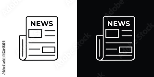 News icons pack set, ready to use vector