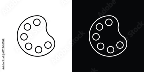 Palette icons pack set, ready to use vector