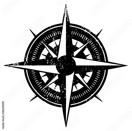 Compass Points Direction in Nautical Chart