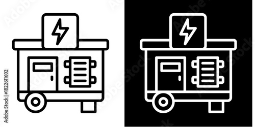 Generator  Icon Set White Mix Style Collection