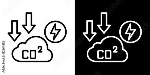 Co2  Icon Set White Mix Style Collection