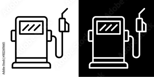 Petrol  Icon Set White Mix Style Collection