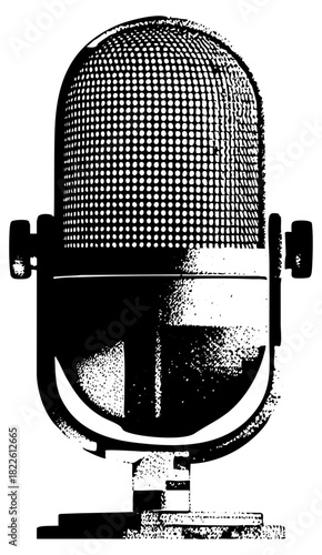 Microphone Illustrates Production in a Recording Studio