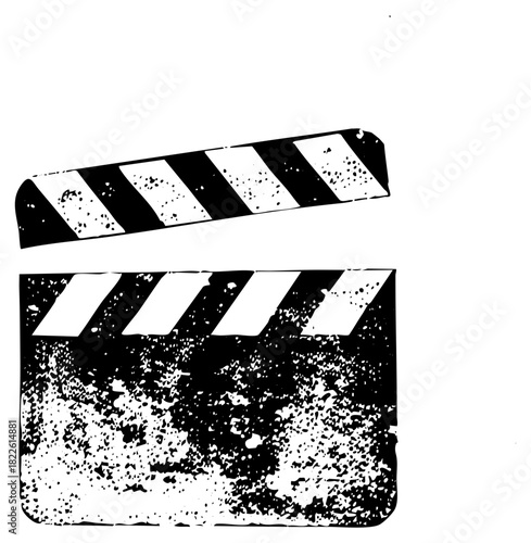 Clapperboard Opens Film Production Scene
