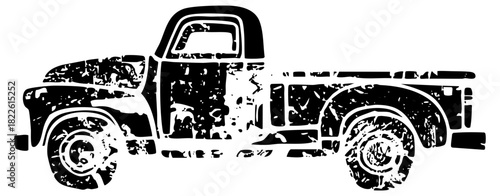 Pickup Truck Illustrates Vintage Style in Automotive Design