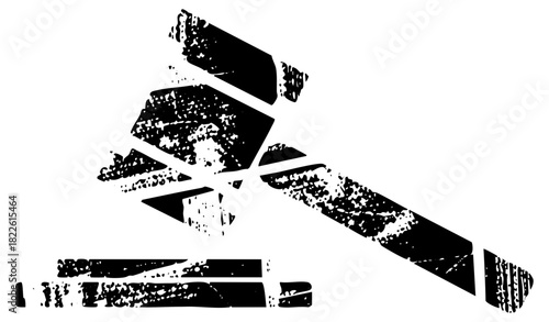 Wrench breaks metal distressed texture