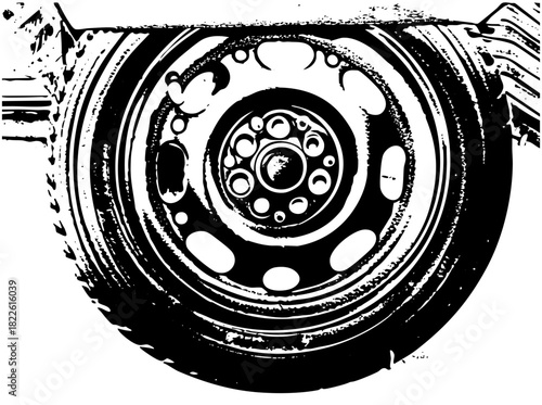Tire Illustrates Motion in Automotive Design