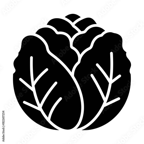 cabbage glyph icon