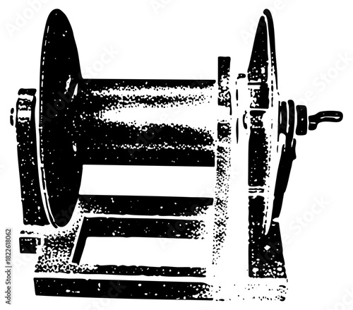 Printing press historically in a print shop