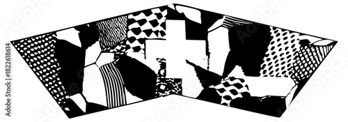 Abstract Shapes Compose Dynamic in Modern Design