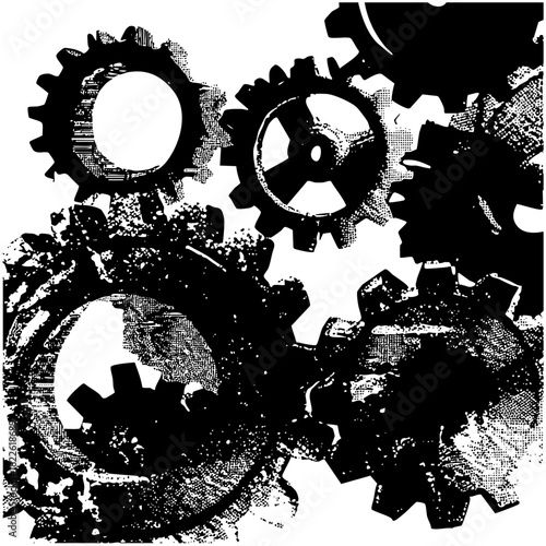 Gears Interact in Mechanical Assembly