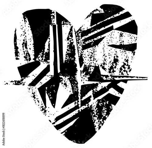 Abstract Mask Illustrates Tribal Culture